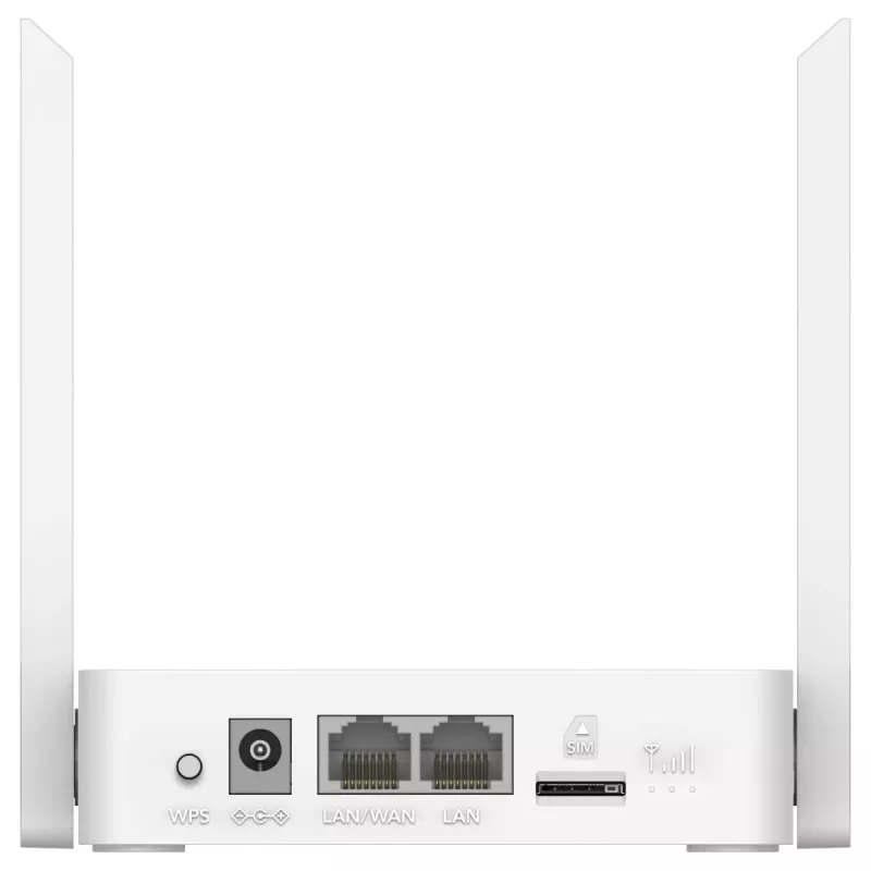 Galda bezvadu maršrutētājs Cudy LT300_EU — 300 Mb/s, vienas joslas 2,4 GHz, NanoSIM, 1 WAN, 4 LAN porti
