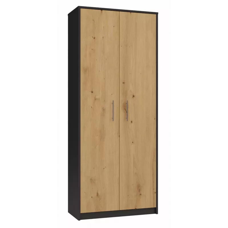 Topeshop OLIV 2D ANT/ART KPL biroja grāmatu skapis