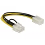 Iekšējais strāvas kabelis DeLOCK 83775 0.2 m PCI-E 8-pin uz 6-pin