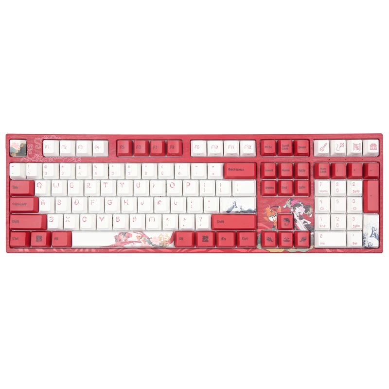 Varmilo VEA108 Koi spēļu tastatūra, MX-Brown, balta LED – US izkārtojums