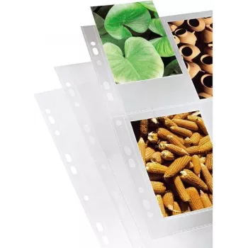 Hama Foto kabatiņas gredzenu albumiem A4, caurspīdīgas, 10 x 15 cm pārskata vāks