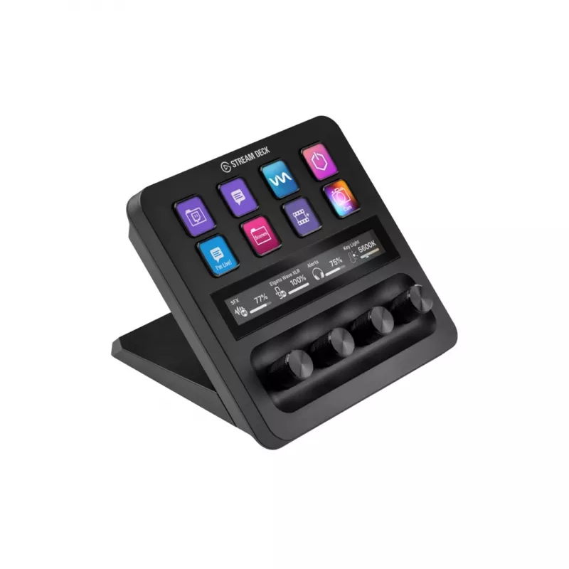 Elgato Stream Deck + BEARBEITUNG Melns 8 pogas