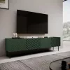 4D RTV skapis ONDA 200x40xH54.35 zaļš (stāvošs vai stiprināms pie sienas)