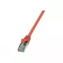 Logilink - komutācijas kabelis - RJ-45 (V) uz RJ-45 (V) - 7,5 m - folijas neekranēts vītā pāra (F/UTP) - CAT 5e - sarkans (CP1084S)