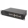 Tīkla slēdzis DIGITUS 10 collu Gigabit Ethernet 16 portu nevadāms (plaukta modulis)