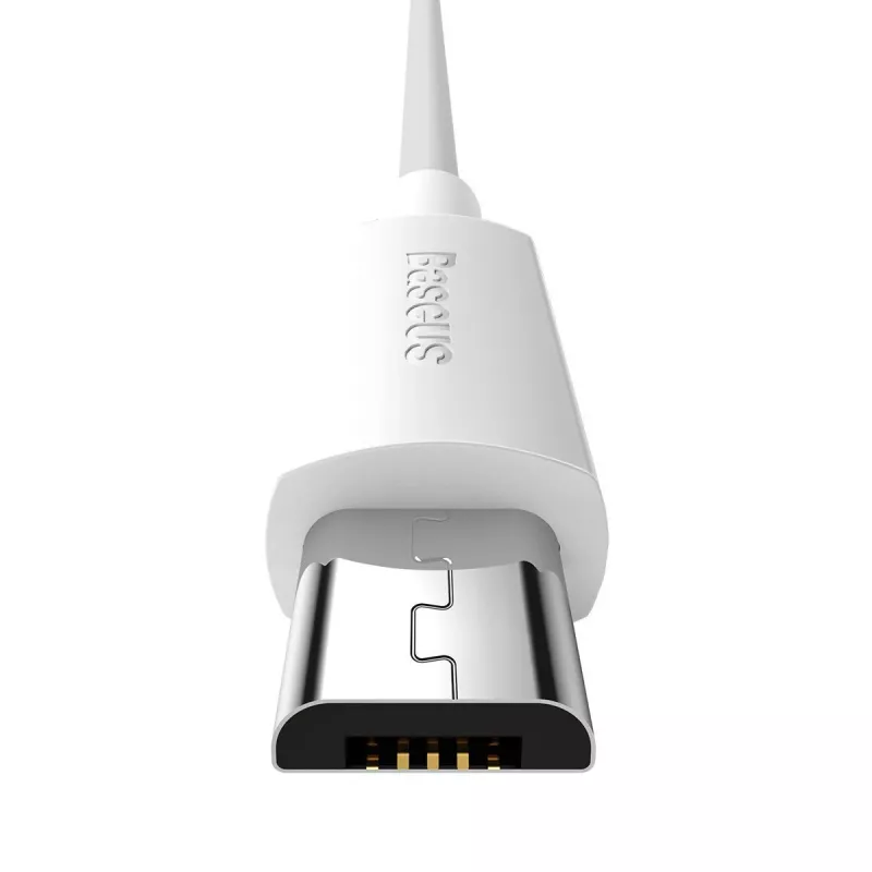 USB A uz Micro‑USB B kabelis Baseus TZCAMZJ-02 1,5 m Balts