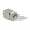 Keystone modulis DELOCK 86404 — RJ-45 sudraba, 38,5×22,3×17,3 mm