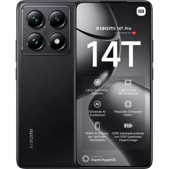 Xiaomi 14T Pro 16.9 cm (6.67) Dual SIM 5G 12 GB 512 GB 5000 mAh Melns