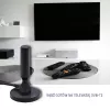Iekštelpu TV antena QOLTEC 57016 DVB-T2 — kompakts dizains digitālai virszemes uztveršanai