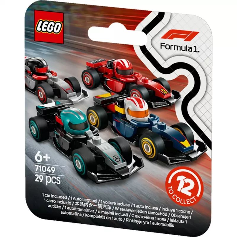 LEGO Minifigures 71049 F1 sacīkšu automašīnas, kolekcionējamas, dažādas
