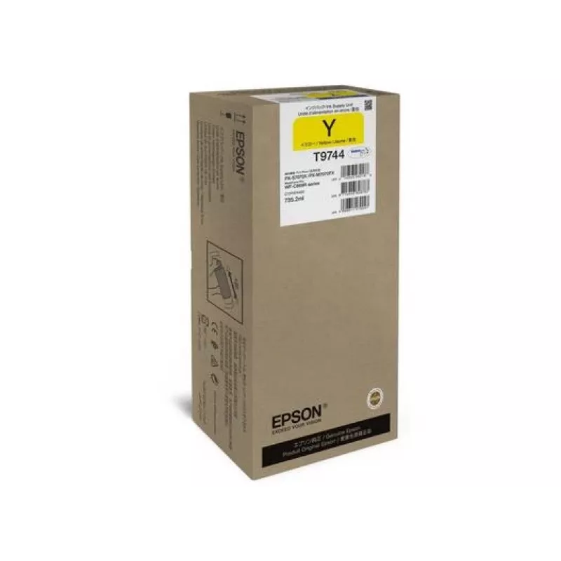 Tintes padeves bloks Epson WorkForce Pro WF-C869R dzeltens, oriģināls C13T97440N, augstas ietilpības līdz 10 000 lapām