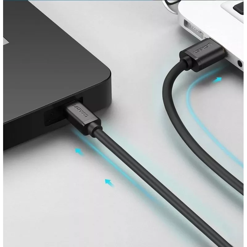 Ugreen USB kabelis - mini USB 480 Mbps 3 m US132 (melns)