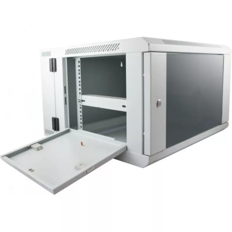 Rack cabinet ALLNET SMB6612 pelēka 33 kg, server/tīkls enclosure, compact floor cabinet