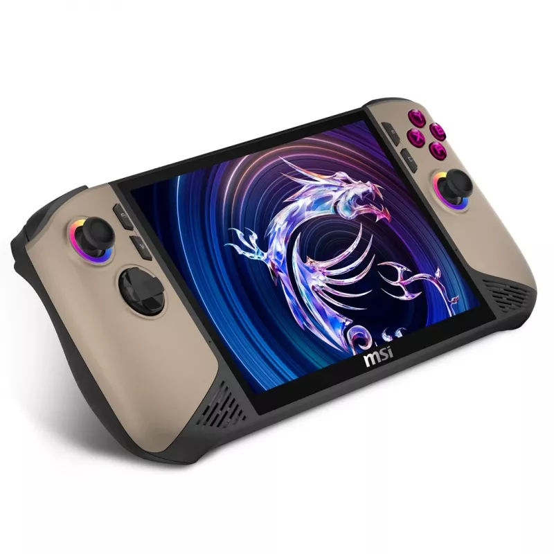 MSI Claw 8 AI+ A2VM-037PL portatīvā spēļu konsole 20.3 cm (8) 1 TB Skārienekrāns Wi-Fi Bēšs