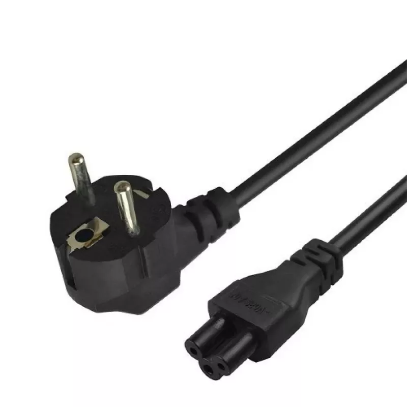Strāvas kabelis Savio Strom IEC 60320 C5 CEE 7/7 3m Melns C5 savienotājs Tips C