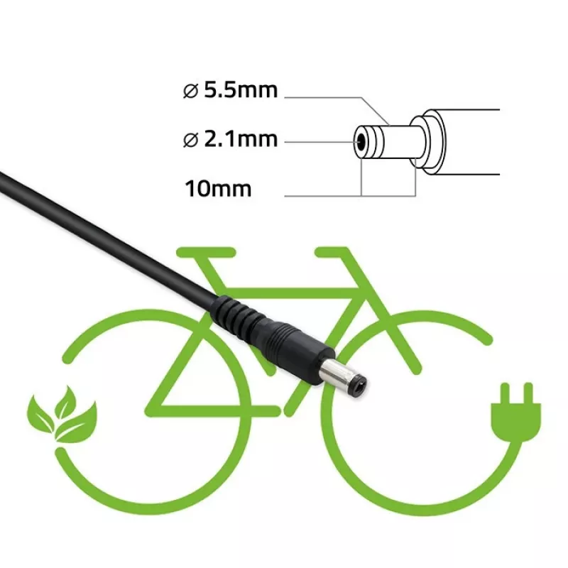 Qoltec 50761 Lādētājs e-velosipēdu akumulatoriem 36V | 42V | 2A | 5.5*2.5