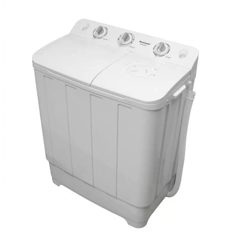 Pusautomātiskā veļas mazgājamā mašīna Ravanson XPB-800 — 7,5 kg ietilpība, 1400 apgr./min, augšējā ielāde, balta