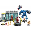 LEGO rotaļu komplekts Marvel Iron Man's Laboratory Hall of Armor 76315 — 384 detaļas, 5 minifigūriņas, izstādīšanas zona