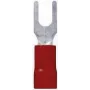 LappKabel dakšas kabeļu uzgalis 0,5 mm² 1,5 mm² atveres diametrs=4,3 mm daļēji izolēts sarkans 63105050 100 gab. (63105050)