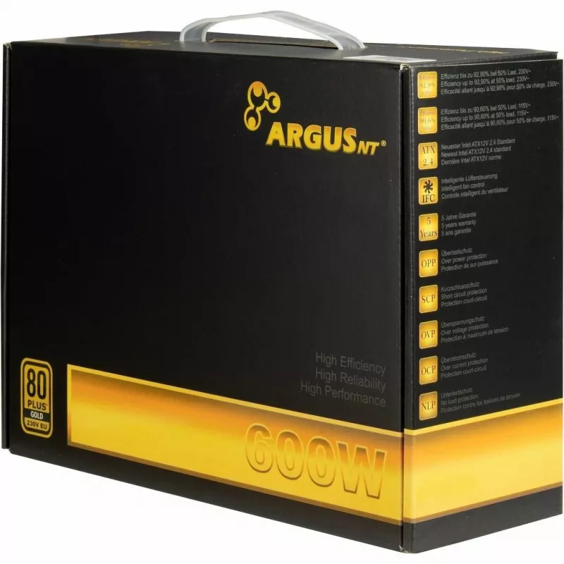 Barošanas bloks Inter-Tech Argus GPS-600 600W 80+ Gold