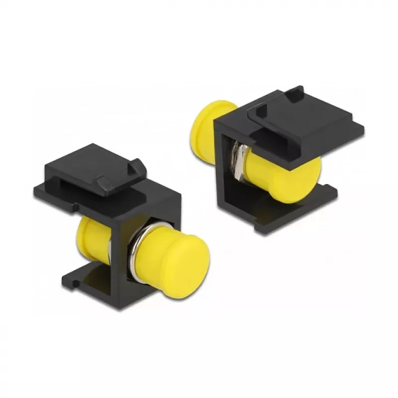 Keystone modulis DELOCK 86851, plakans FC savienotājs, melns, 16,5×24×21,8 mm