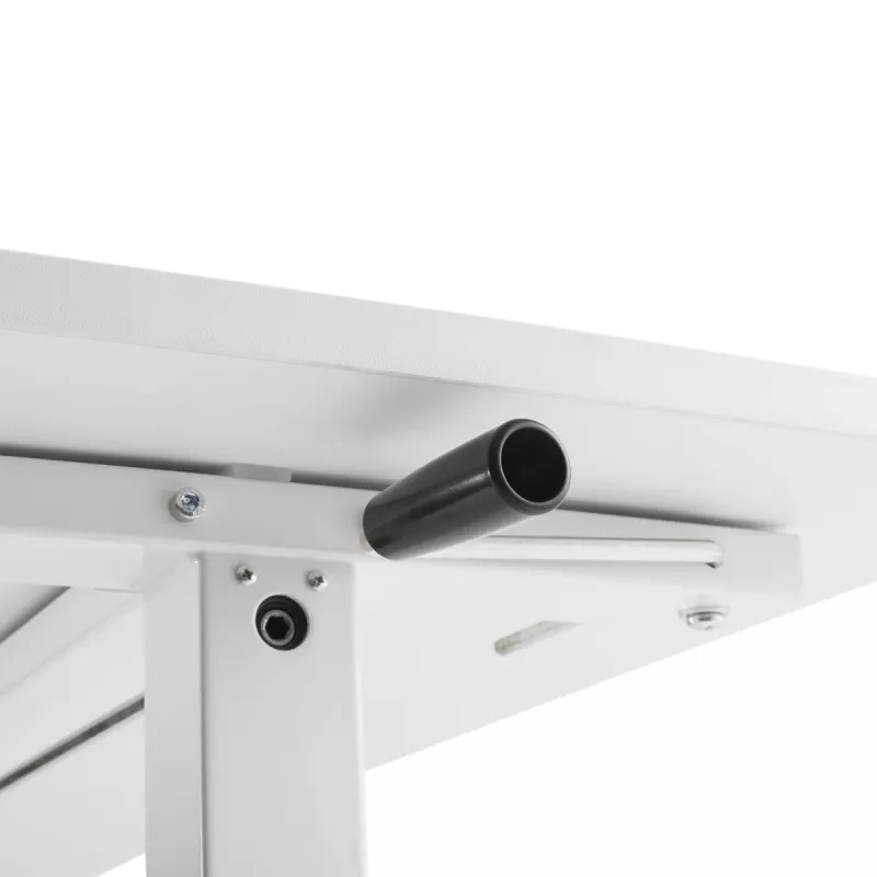 Manuāli regulējams galds Ergo Office, maks. 40 kg, maks. augstums 117 cm, ar virsmu darbam stāvus un sēdus, ER-401 W