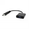 Adapter DisplayPort uz VGA melns