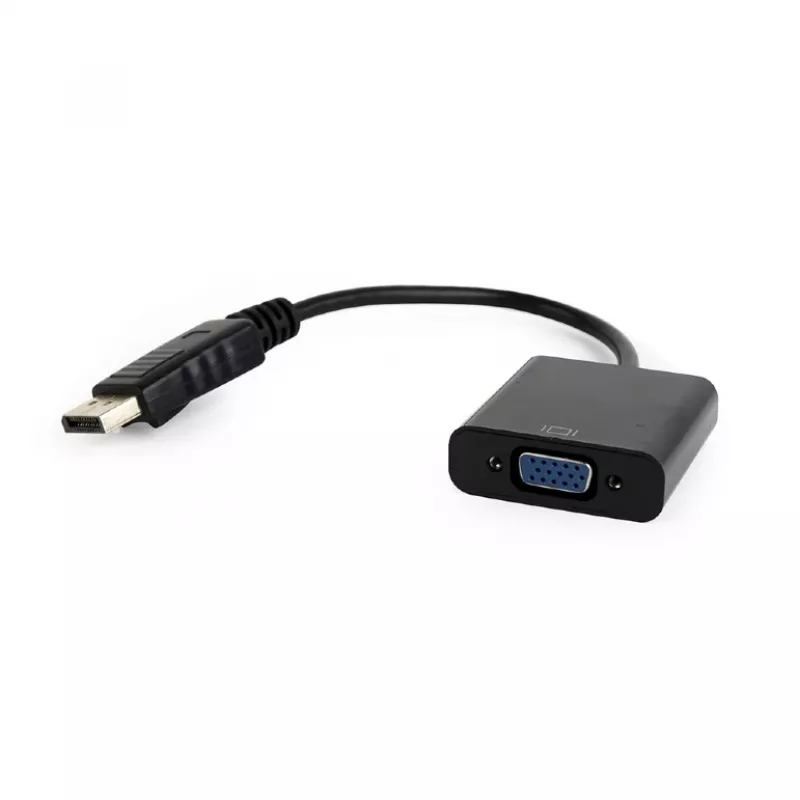 Adapter DisplayPort uz VGA melns