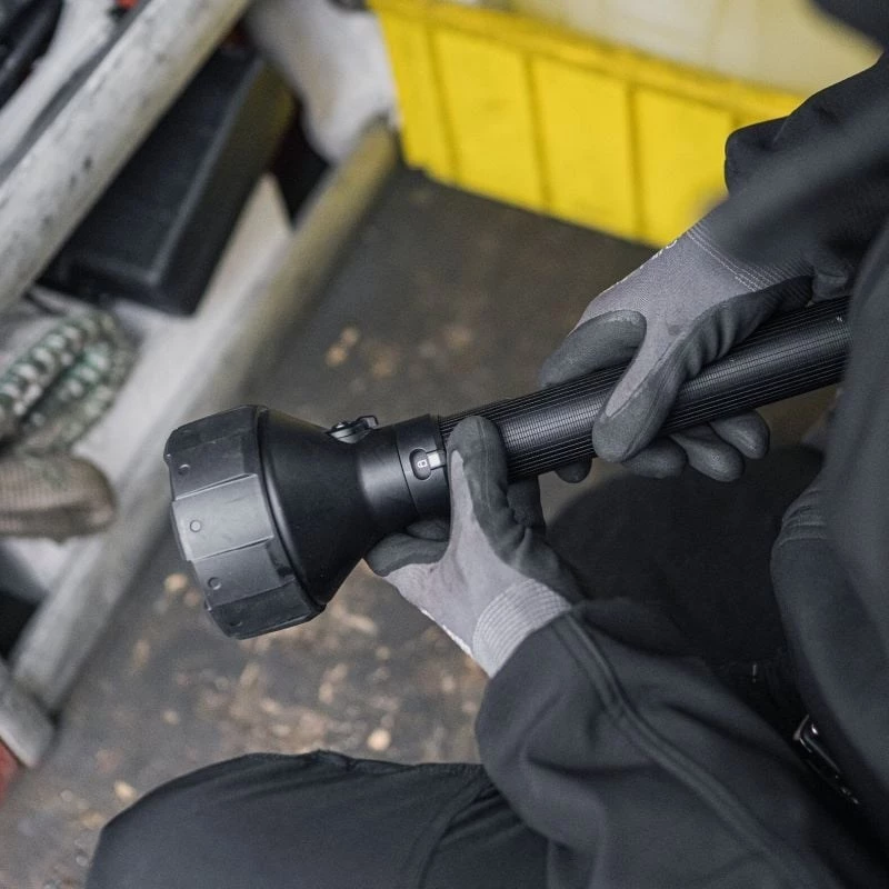 Rokas lukturītis Ledlenser P21R melns uzlādējams LED, 1000 lm, IP68, 32700 baterija, 1100 m stars