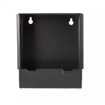 Metāla ložu uztvērējs broń.pl K-14-3 14x14 cm plakans, 1,25 mm, melns, sienas kronšteins vai postaments