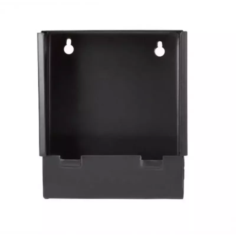 Metāla ložu uztvērējs broń.pl K-14-3 14x14 cm plakans, 1,25 mm, melns, sienas kronšteins vai postaments