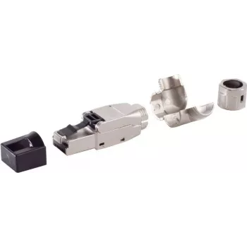 Tīkla savienotājs ShiverPeaks 08-45010 Cat 8.1 bezinstrumentu RJ45 modulārais spraudnis, ekranēts, Cat8.1 kabeļu sistēmām