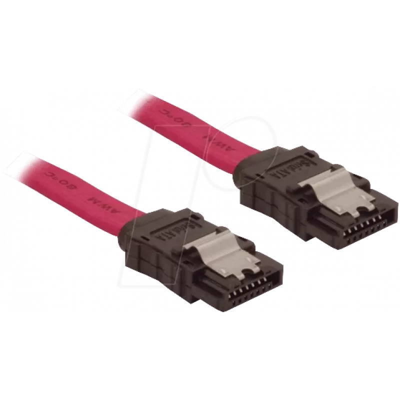 SATA kabelis LOGON TAKA100MET 1 m SATA 7-pin Melns Sarkans