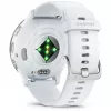 Viedpulkstenis GARMIN Venu 3 — 1,4 collu AMOLED, 45 mm korpuss, GPS, Wi‑Fi, 8 GB, Sudraba/Balts, silikona siksna