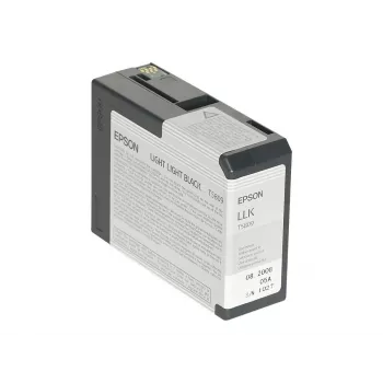 Epson Singlepack Light Light Black T580900, gaiši gaiši melna, pigmenta tinte, 80 ml, 1 gab.