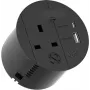 Bachmann strāvas kontaktligzda LOOP IN CHARGE UK 1xUSB 22W — tīkla lādētājs ar USB izvadi