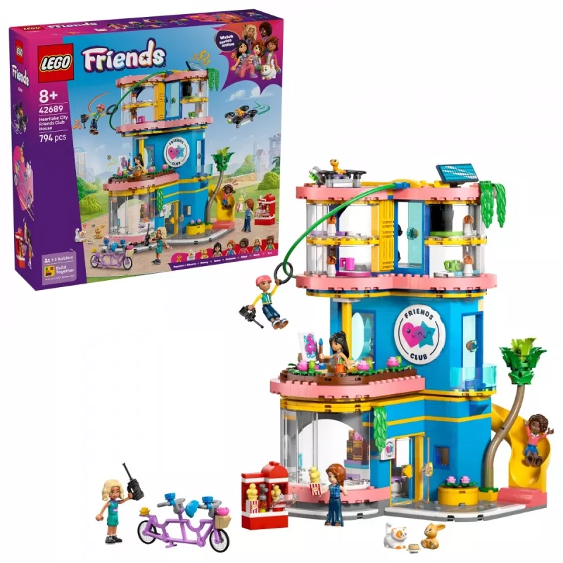 Blocks Friends 42689 Heartlake City Draugu kluba nams