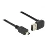 USB kabelis DeLOCK 1m USB 2.0-A uz Mini-USB B, melns