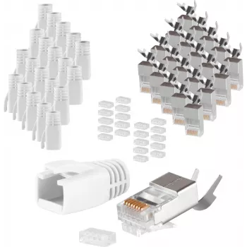 Vada savienotājs RJ-45 ShiverPeaks 72067-20W Balts