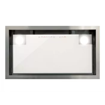 Cata tvaika nosūcējs GC DUAL A 45 XGWH, energoefektivitātes klase A, platums 45 cm, 820 m³/h, skārienjutīga vadība, LED, balts stikls