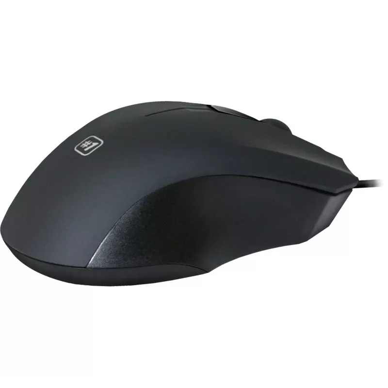 Vadu optiskā pele DEFENDER MM-310 USB Type-A, 1000 DPI, piemērota abām rokām, 2 pogas, melna, 1,35 m kabelis