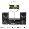 Audio sistēma AKAI AM-301 BK mūzikas centrs — kompakta mājas audio iekārta