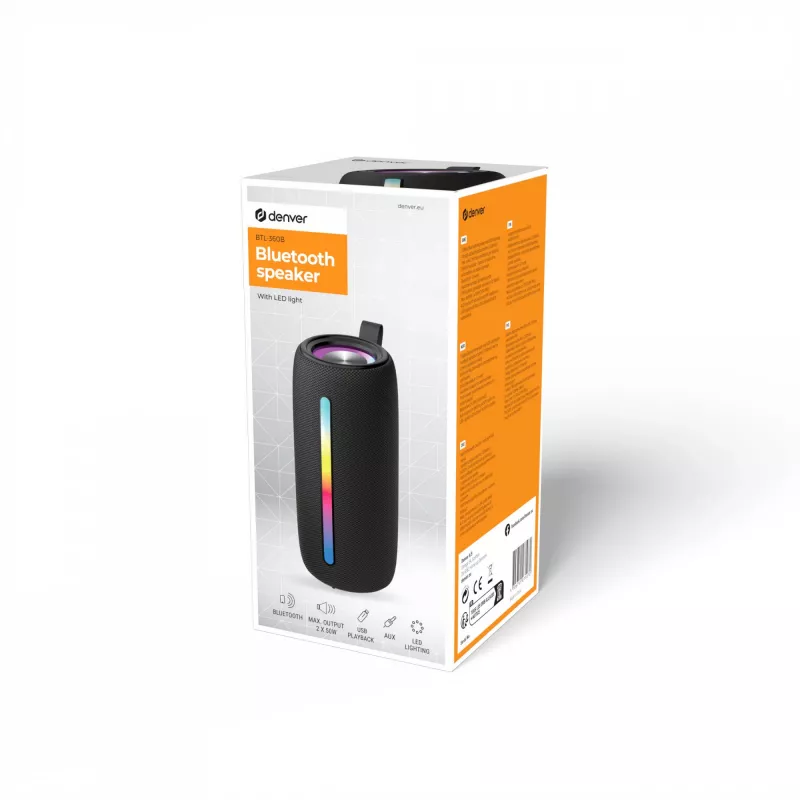 Mono pārnēsājamais skaļrunis Denver BTL-360B melns