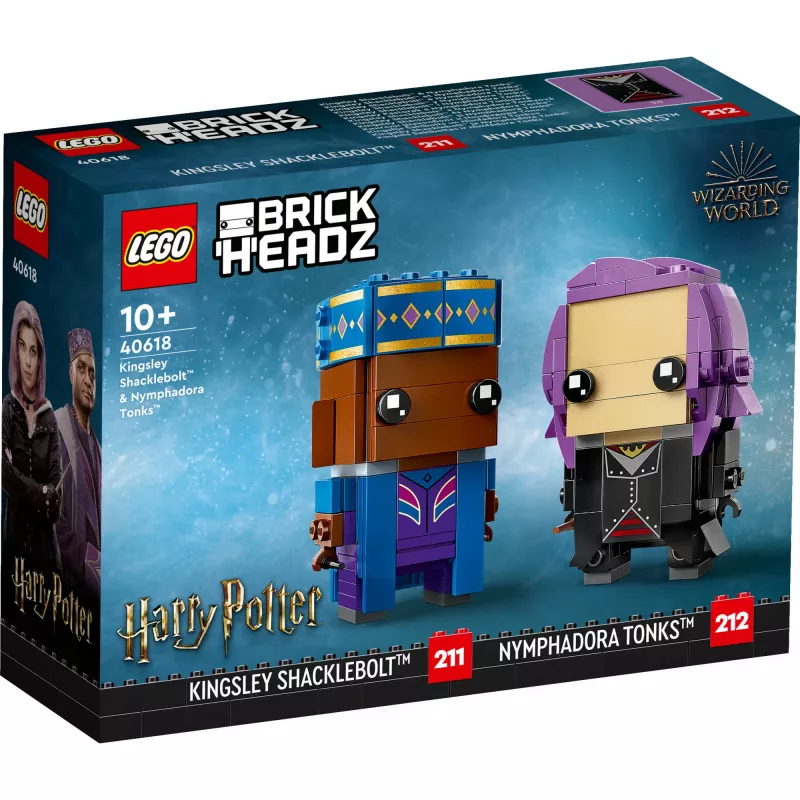 Lego Brickheadz Harijs Poters 40618 Kingsley Shacklebolt un Nimfadora Tonks
