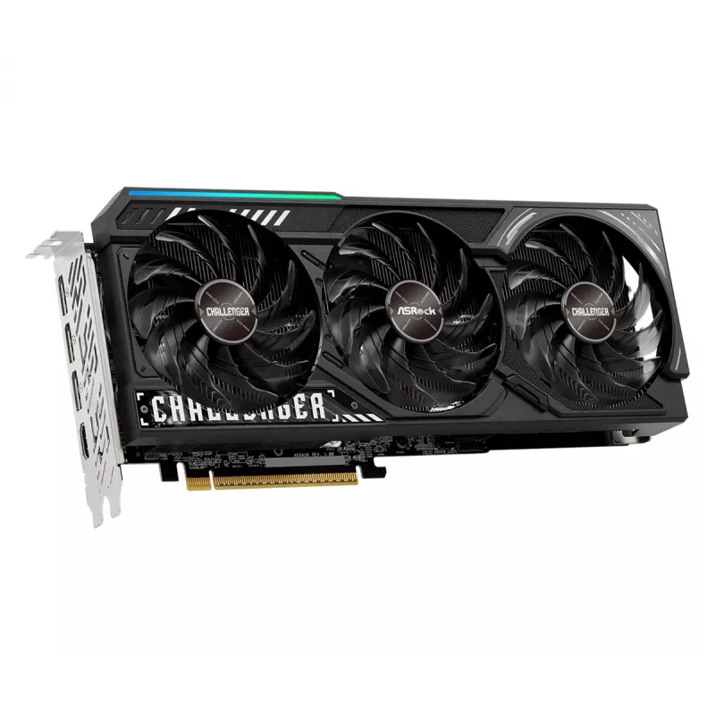 Grafikas karte ASRock Challenger Radeon RX 9070 XT — 16 GB GDDR6, 256 bitu, PCIe 5.0, 3 ventilatoru aktīvā dzesēšana