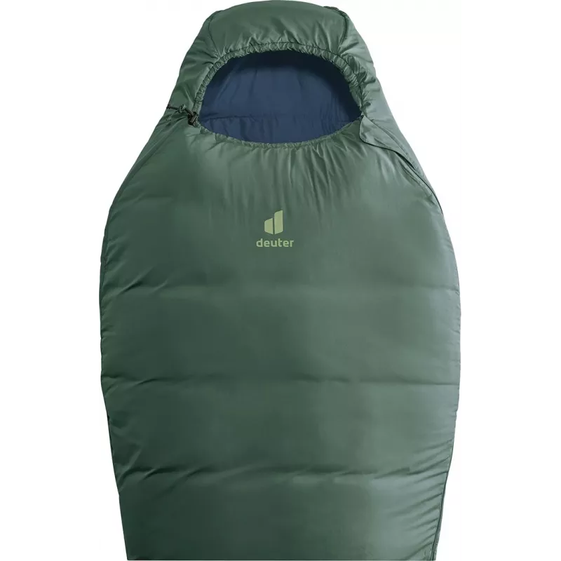 Mūmijas guļammaiss DEUTER Orbit SL +5°C / 41°F — 750 mm platums, 480 mm dziļums, Ripstop PES, Zaļš