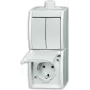 BUSCH JAEGER 2601/5/20EW-54-503 - CEE 7/3 - 2P+E - Balta - IP44 - 250 V - 16 A