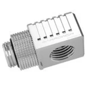Barrow 90° adapteris G1/4 iekšvītne uz G1/4 iekšvītne, modelis FBFTWT90-V2 S, sudraba, grozāmais savienotājuzmavas šķidruma dzesēšanai