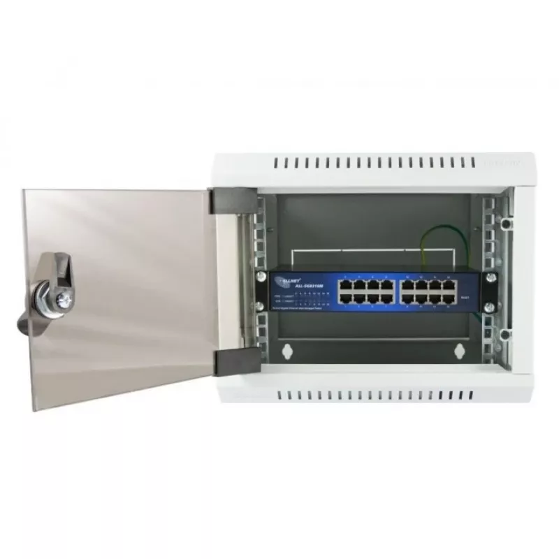Pārvaldāms slēdzis ALLNET 112534 L2 Gigabit Ethernet 16 porti 19U melns