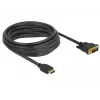Video kabeļa adapteris DeLOCK 85656 5 m HDMI Type A DVI melns